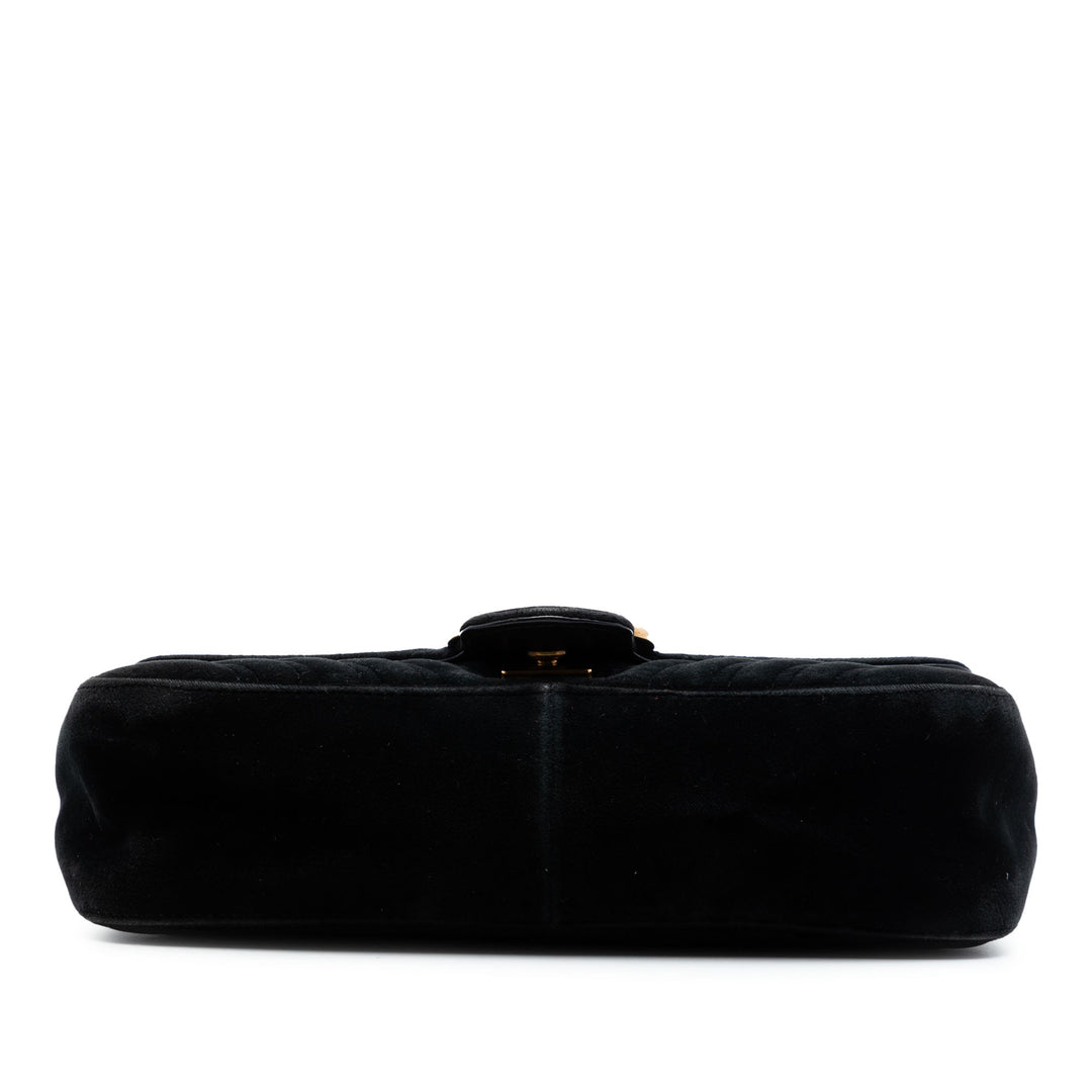 Gucci Medium GG Marmont Matelasse Velours Sac bandoulière