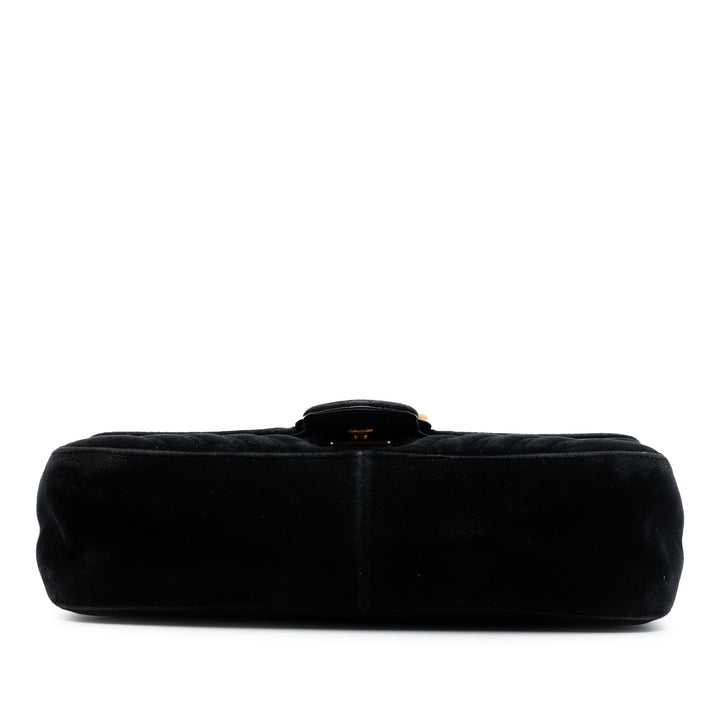 Gucci Medium GG Marmont Matelasse Velours Sac bandoulière