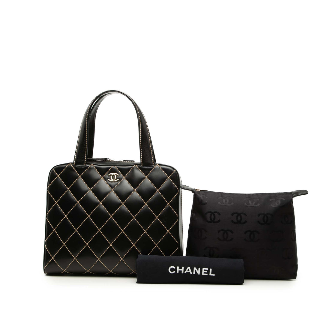 CC Wild Stitch Sac Cuir d'agneau Noir