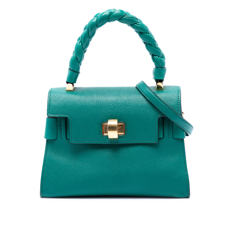 Miu Miu Mini Cuir de chèvre Madras Click sac à anse supérieure