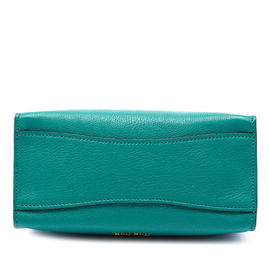 Miu Miu Mini Cuir de chèvre Madras Click sac à anse supérieure