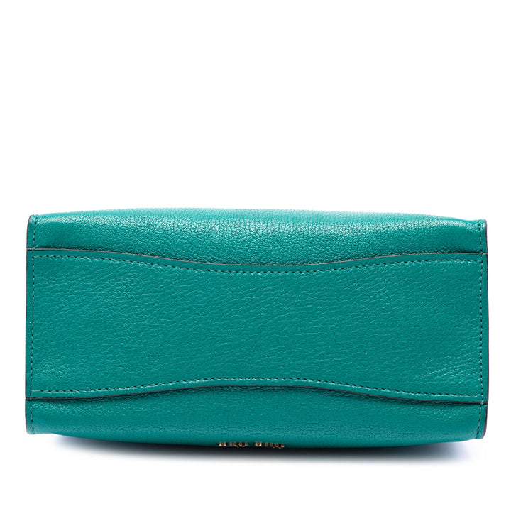 Miu Miu Mini Cuir de chèvre Madras Click sac à anse supérieure