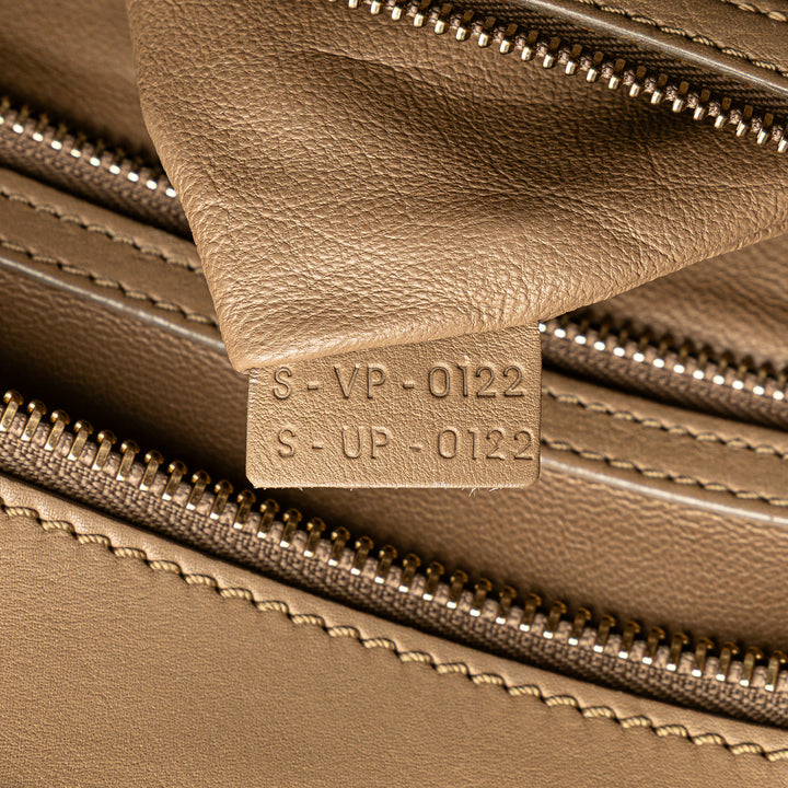 Celine Mini Smooth Cuir de veau Luggage Cabas Marron
