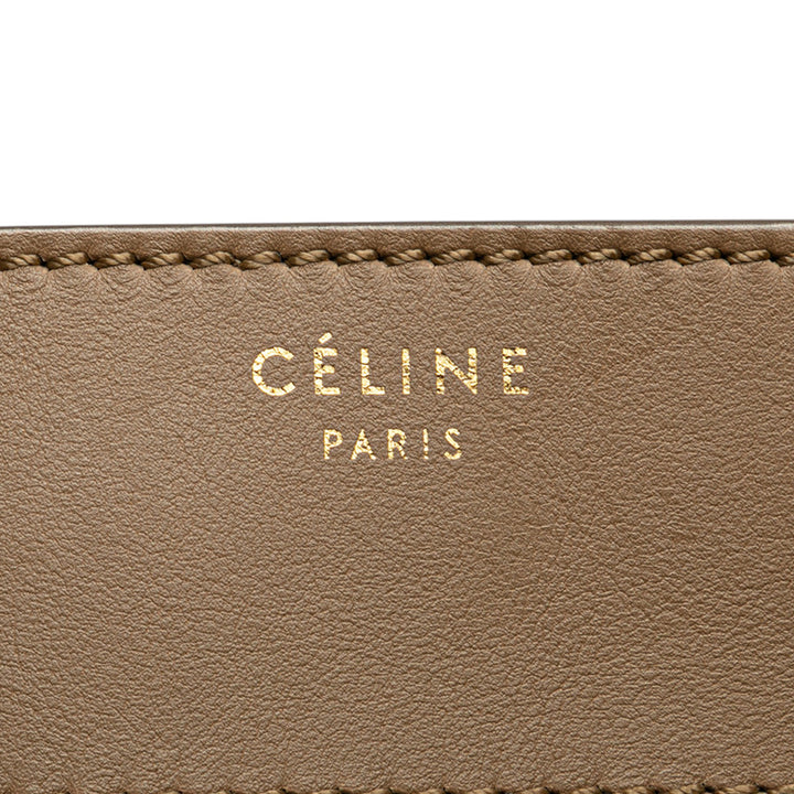 Celine Mini Smooth Cuir de veau Luggage Cabas Marron