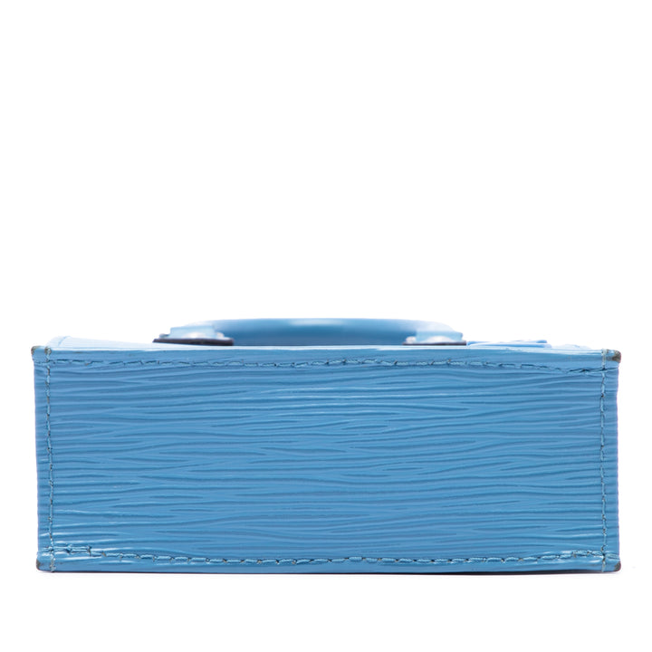 Louis Vuitton Sac à main Plat Épi Bleu – vue 3 – GABY PARIS