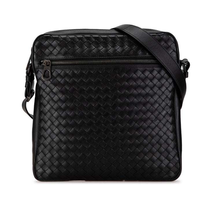Intrecciato Crossbody Black - Gaby Paris