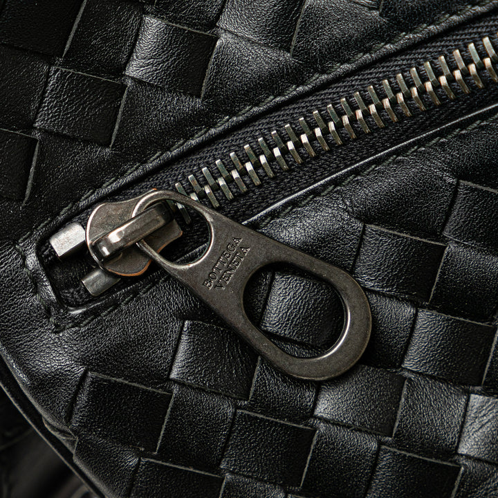 Intrecciato Crossbody Black - Gaby Paris