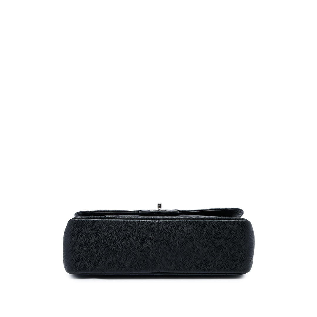 Chanel Sac porté épaule Classic Double rabat Jumbo Cuir caviar Noir – vue 3 – GABY PARIS