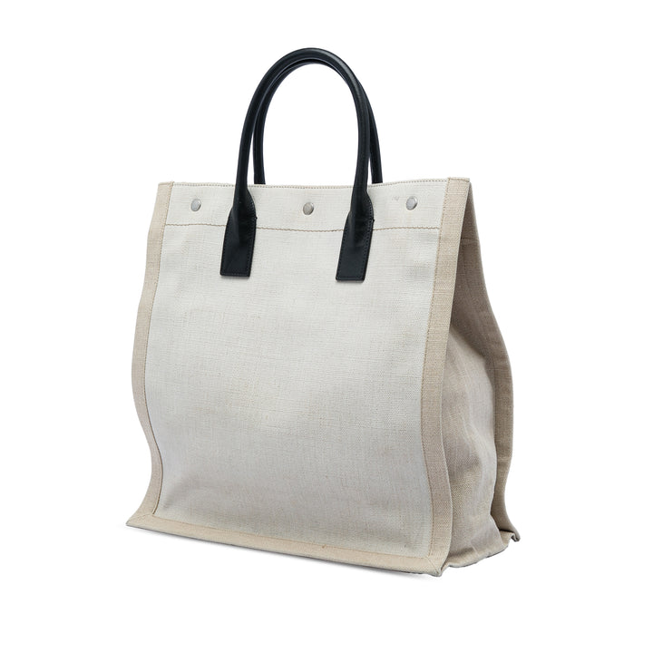 Saint Laurent Toile Rive Gauche North South Cabas