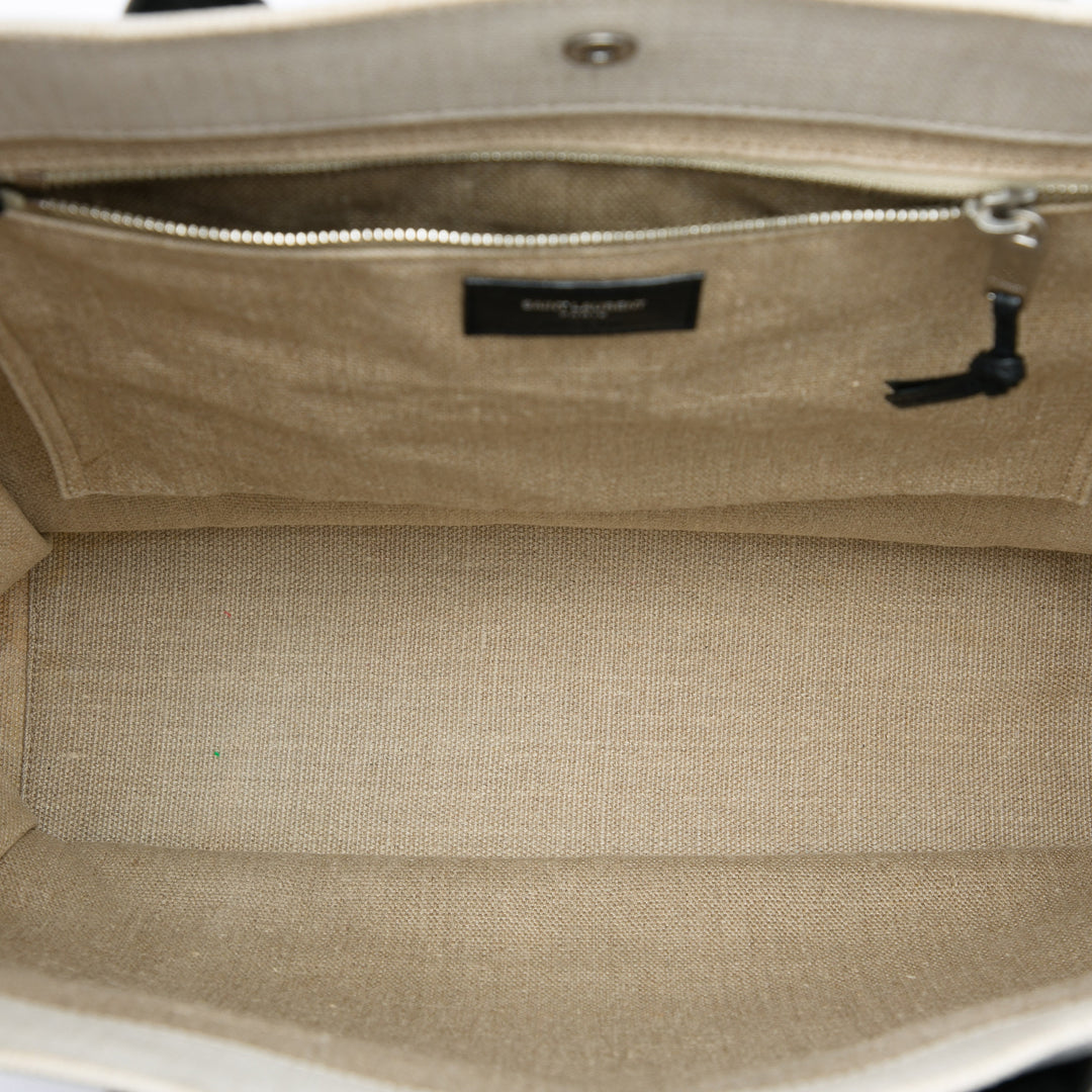 Saint Laurent Toile Rive Gauche North South Cabas