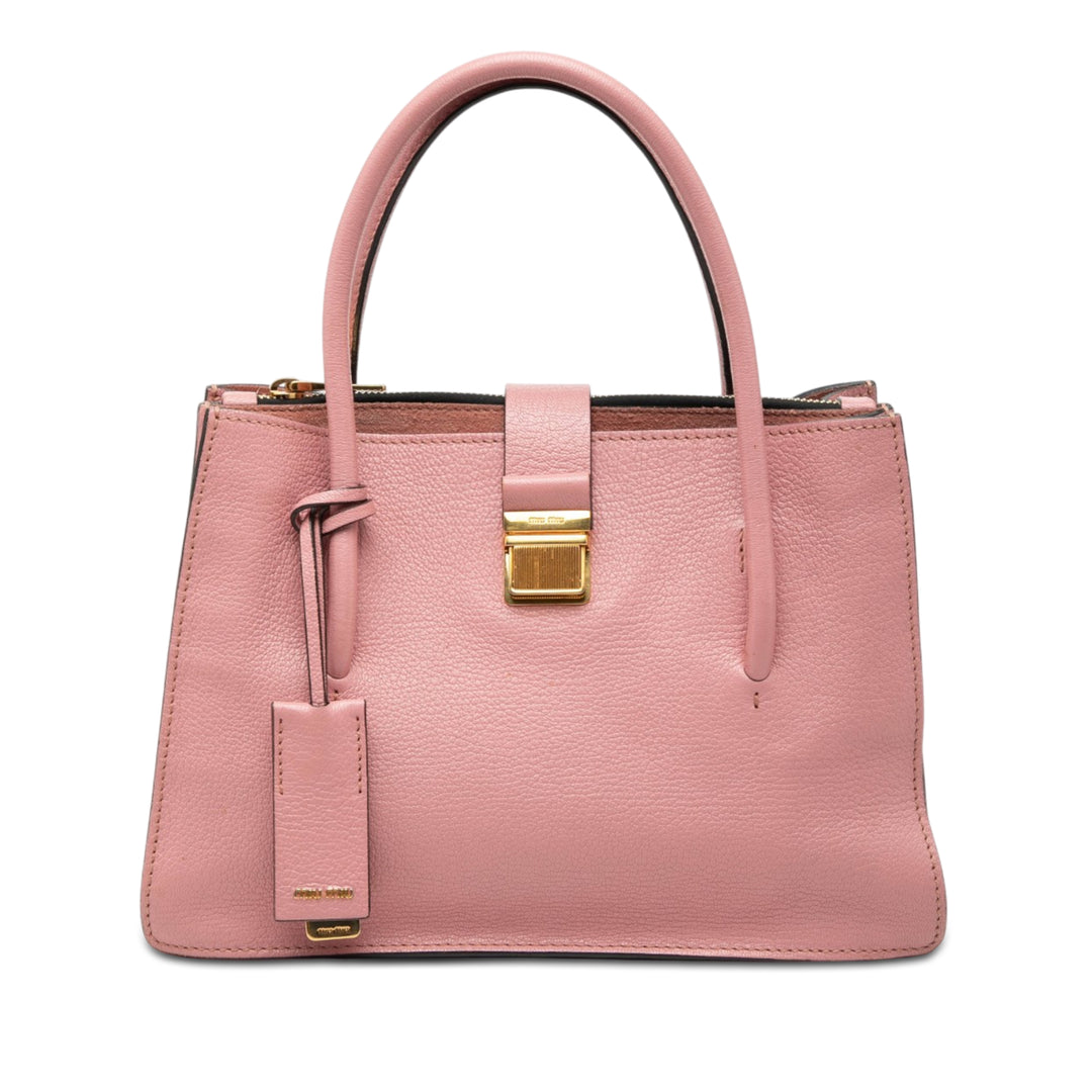 Miu Miu Cuir de chèvre Madras Sac à main