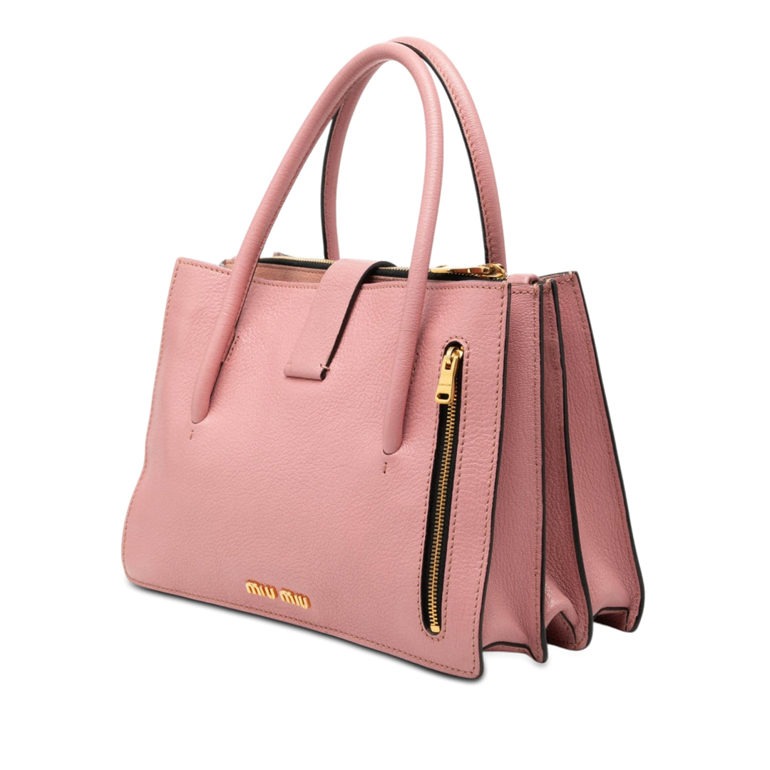 Miu Miu Cuir de chèvre Madras Sac à main