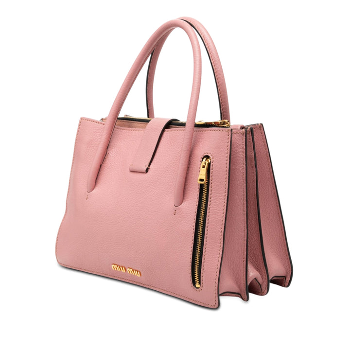 Miu Miu Cuir de chèvre Madras Sac à main