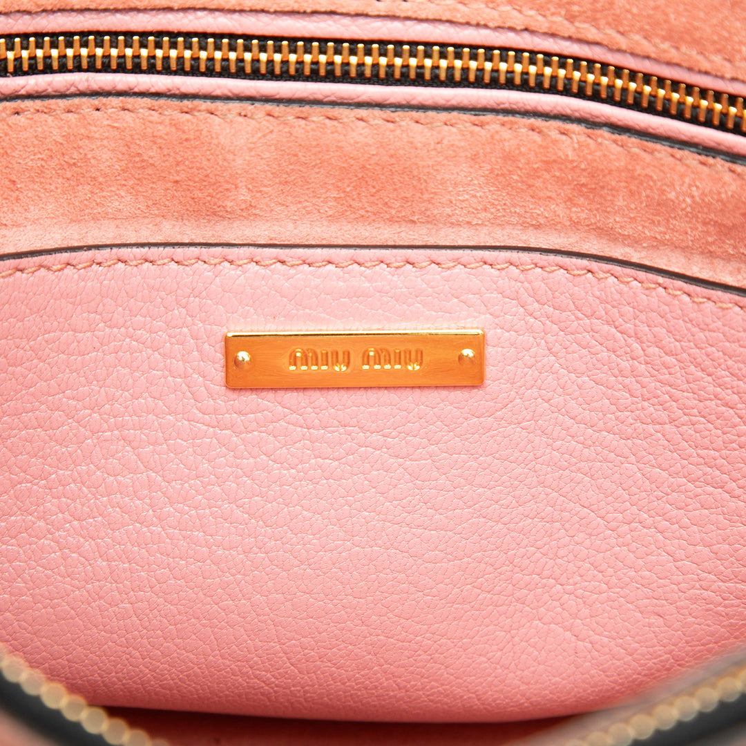 Miu Miu Cuir de chèvre Madras Sac à main