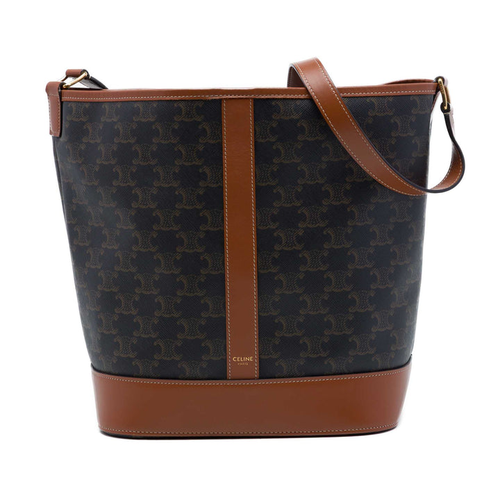 Triomphe Sac seau Moyen Triomphe enduite Marron