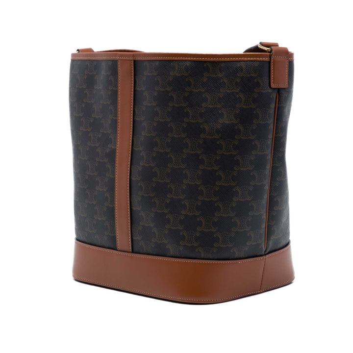 Triomphe Sac seau Moyen Triomphe enduite Marron