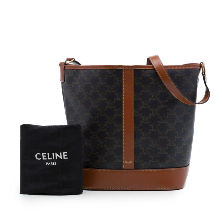 Triomphe Sac seau Moyen Triomphe enduite Marron