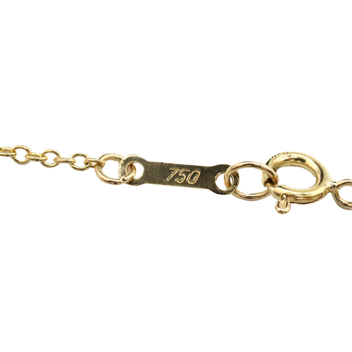 18K Yellow Gold Small Elsa Peretti Open Heart Pendant Necklace Gold - Gaby Paris