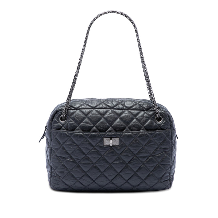 Chanel Large Matelassé vieilli Cuir de veau Reissue Sac caméra