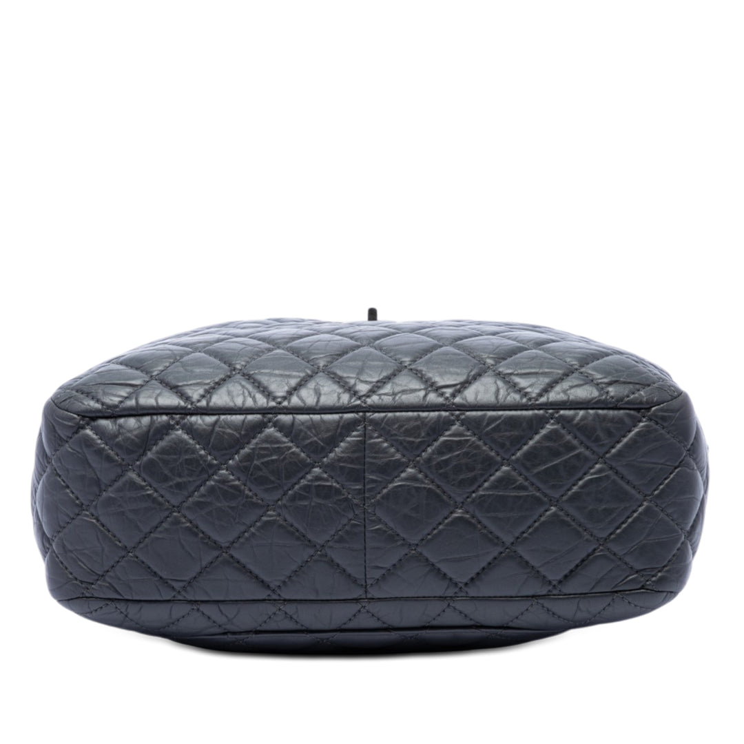 Chanel Large Matelassé vieilli Cuir de veau Reissue Sac caméra