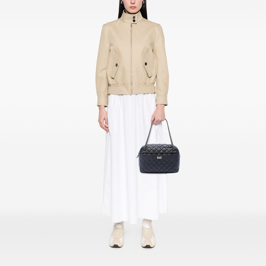 Chanel Large Matelassé vieilli Cuir de veau Reissue Sac caméra