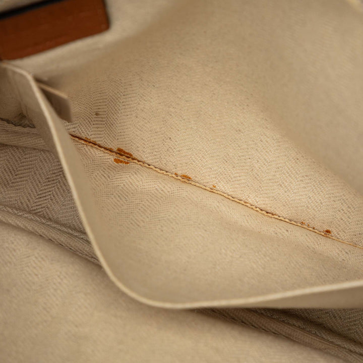 Souple grainé Military Sac Messenger XS Cuir de veau grainé Marron