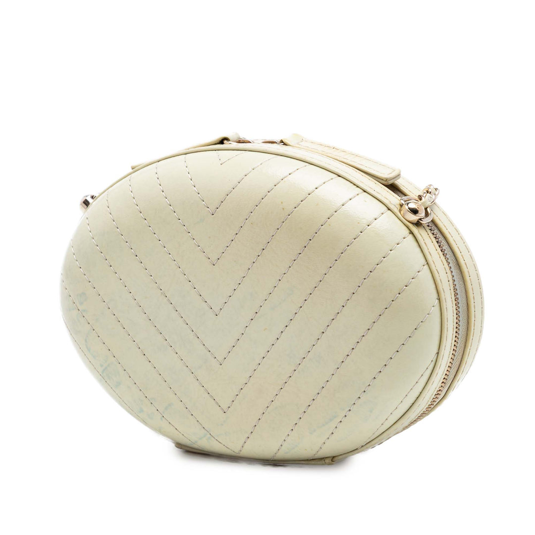Chanel Chevron Surpiqué Cuir de veau La Pausa Evening Sac