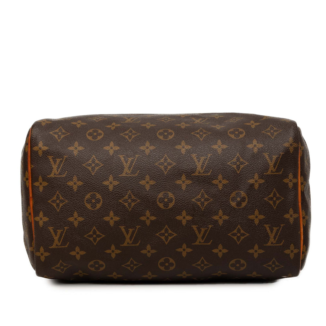 Louis Vuitton Sac à main Speedy 30 Monogram Marron – vue 3 – GABY PARIS