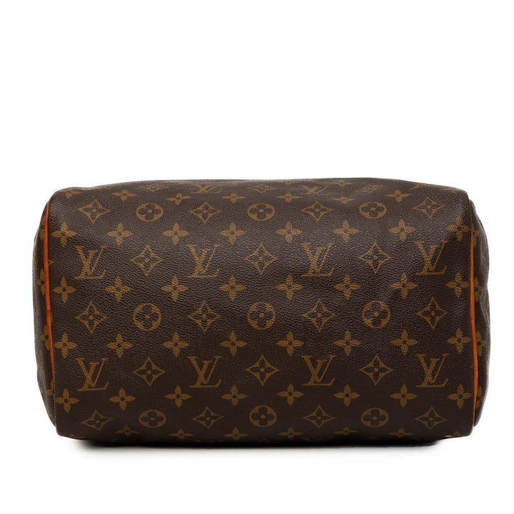 Louis Vuitton Sac à main Speedy 30 Monogram Marron – vue 3 – GABY PARIS