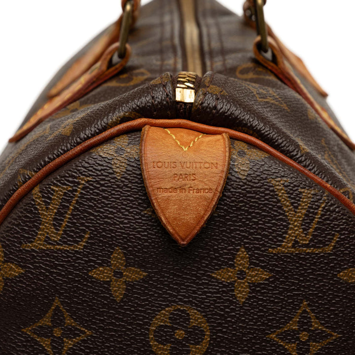 Louis Vuitton Sac à main Speedy 30 Monogram Marron – vue 5 – GABY PARIS