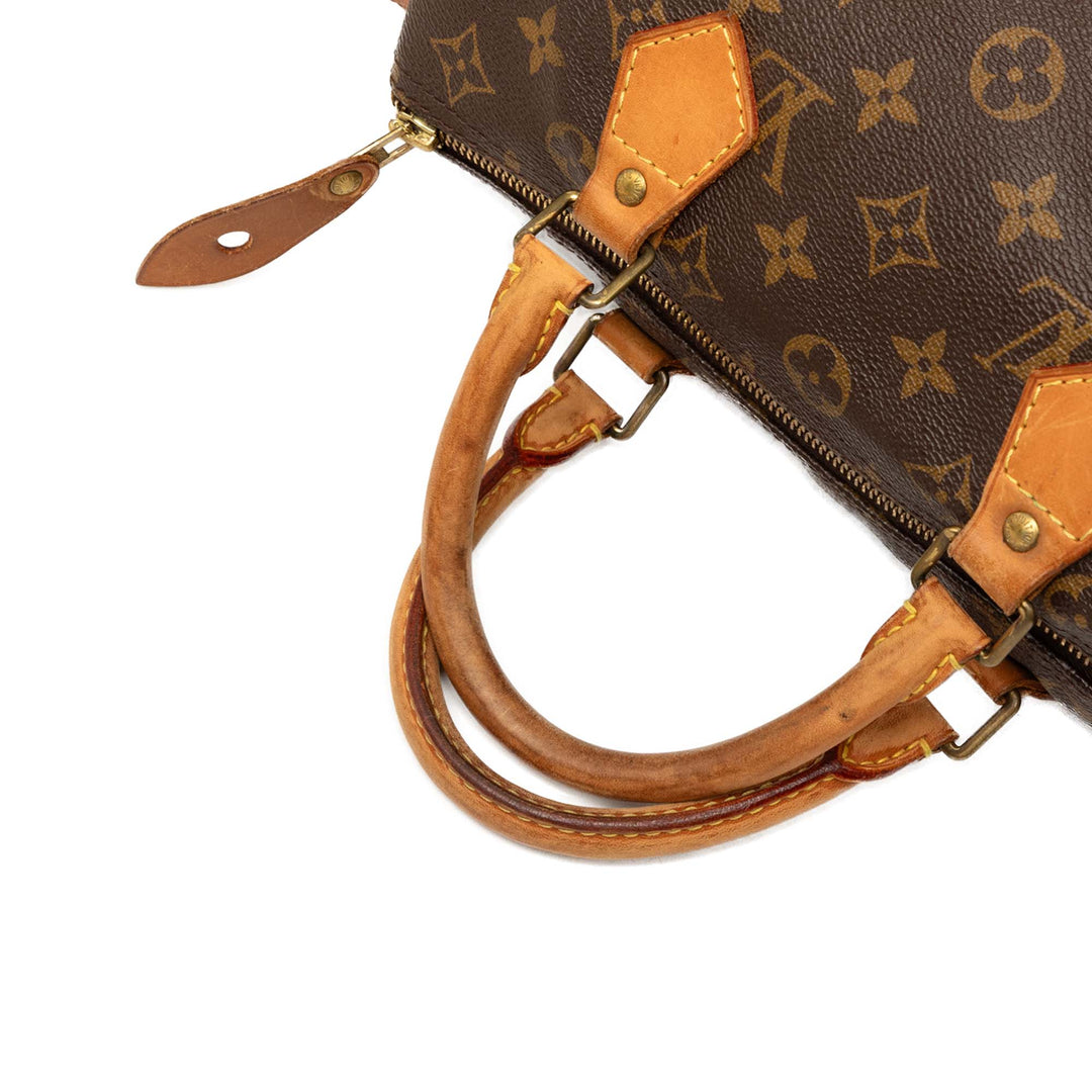 Louis Vuitton Sac à main Speedy 30 Monogram Marron – vue 6 – GABY PARIS
