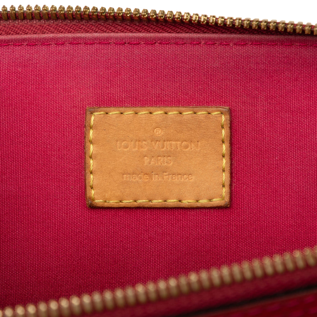 Louis Vuitton Sac à main Alma Monogram PM Cuir verni Rouge – vue 5 – GABY PARIS