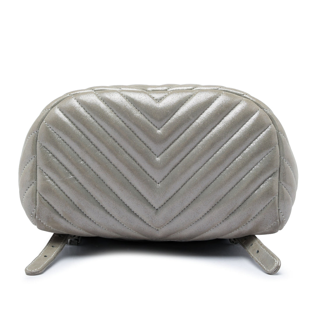 Chevron Irisé Urban Spirit Sac à dos Petit Cuir de veau Gris