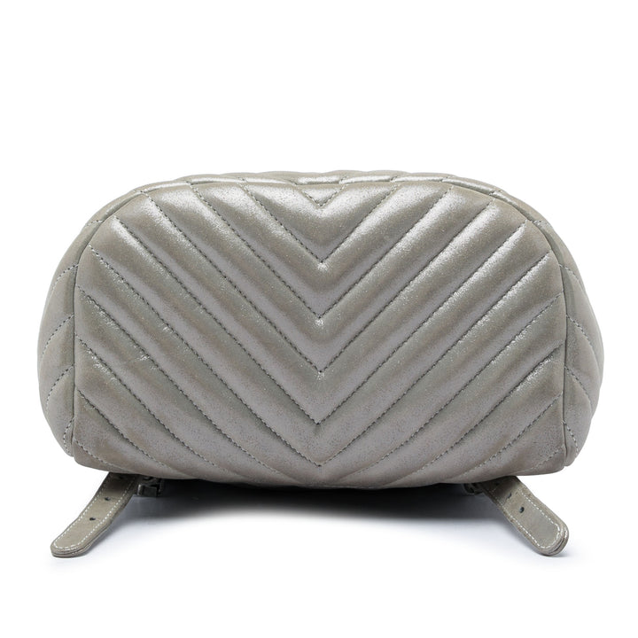 Chevron Irisé Urban Spirit Sac à dos Petit Cuir de veau Gris