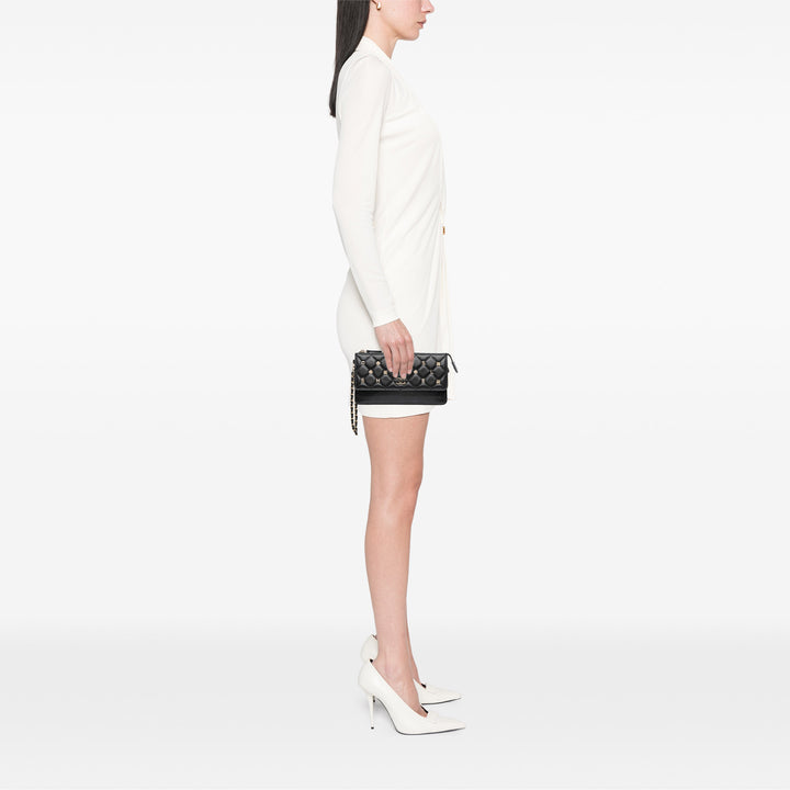 Quilted Lambskin All About Chanel Clutch On Chain Black - Gaby Paris