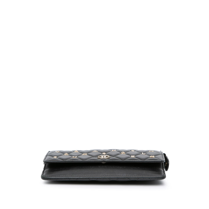 Quilted Lambskin All About Chanel Clutch On Chain Black - Gaby Paris