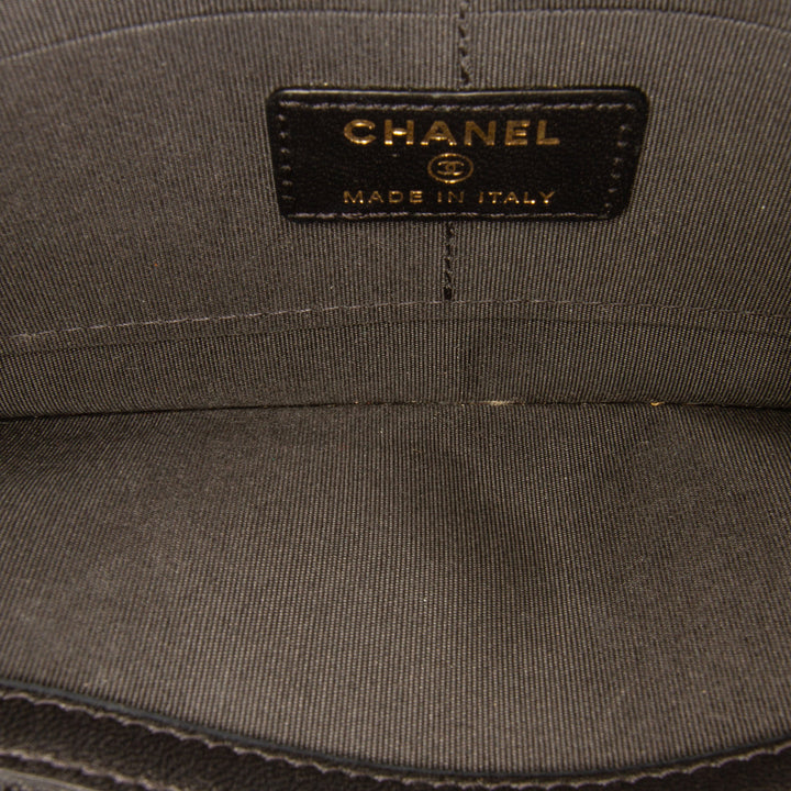 Quilted Lambskin All About Chanel Clutch On Chain Black - Gaby Paris
