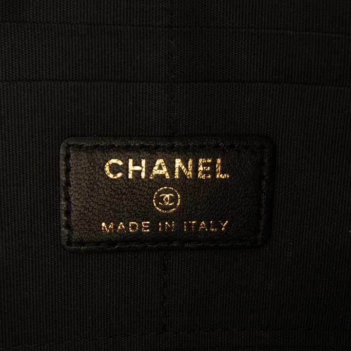 Quilted Lambskin All About Chanel Clutch On Chain Black - Gaby Paris