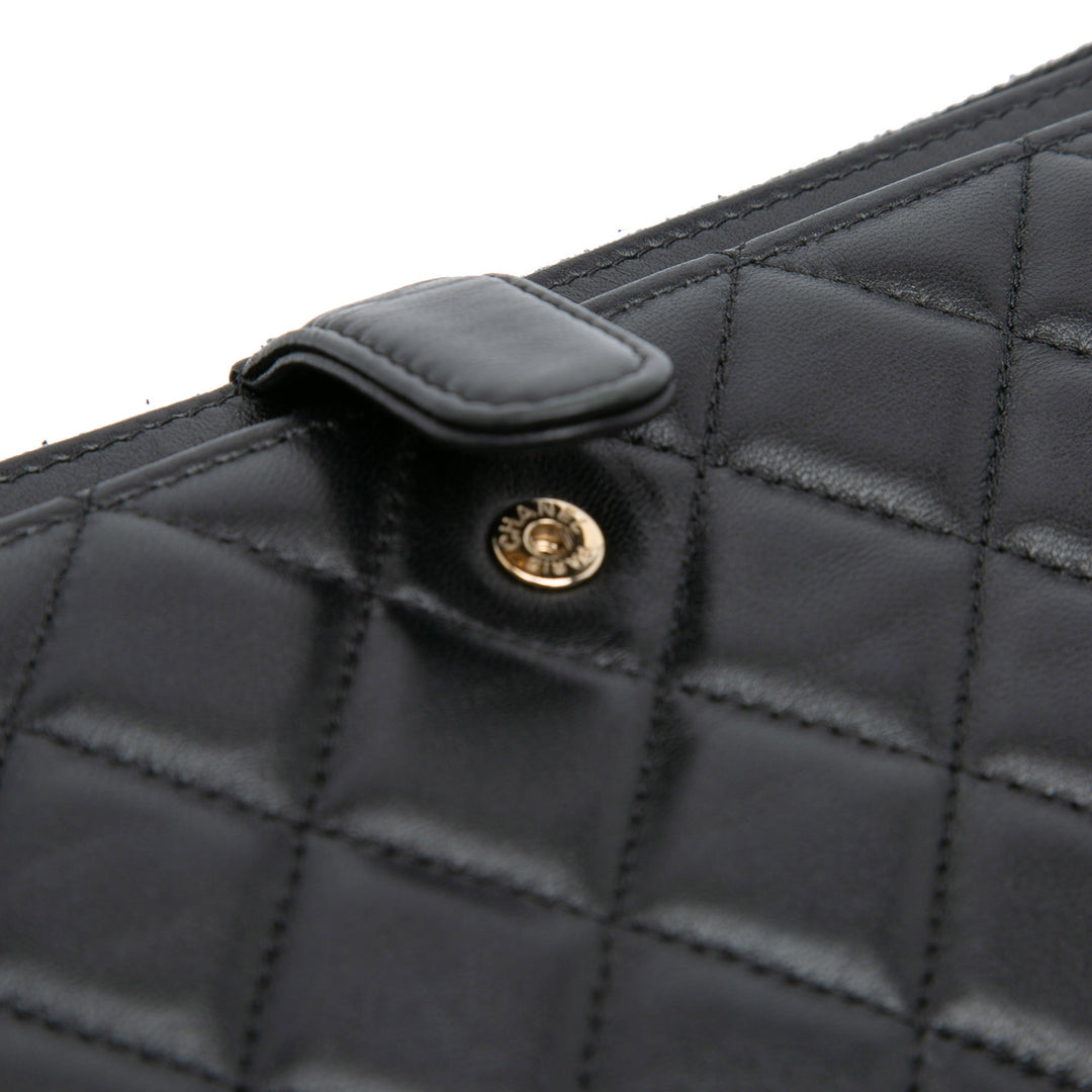 Quilted Lambskin All About Chanel Clutch On Chain Black - Gaby Paris