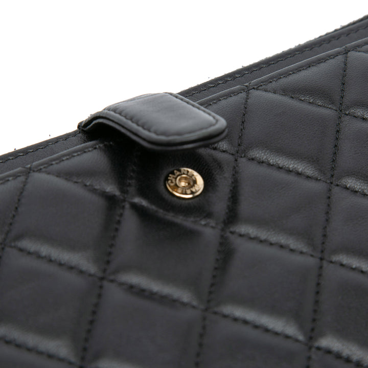 Quilted Lambskin All About Chanel Clutch On Chain Black - Gaby Paris