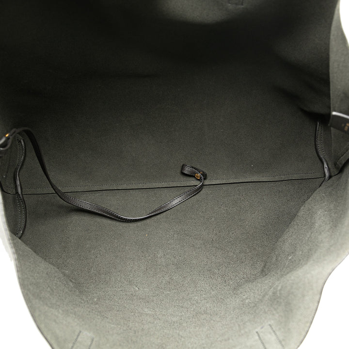 Large East/West Shopping Tote Gray - Gaby Paris