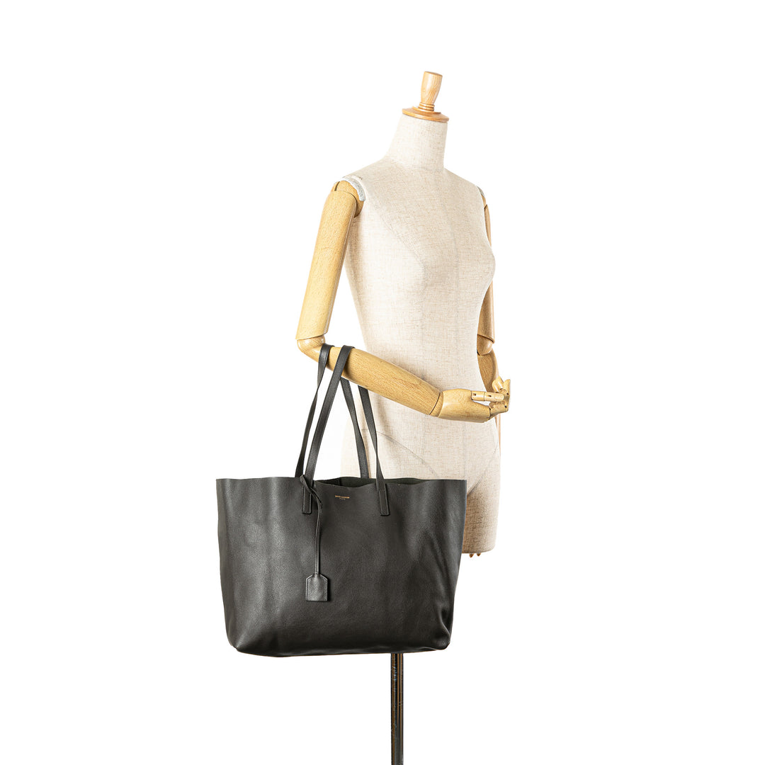 Large East/West Shopping Tote Gray - Gaby Paris
