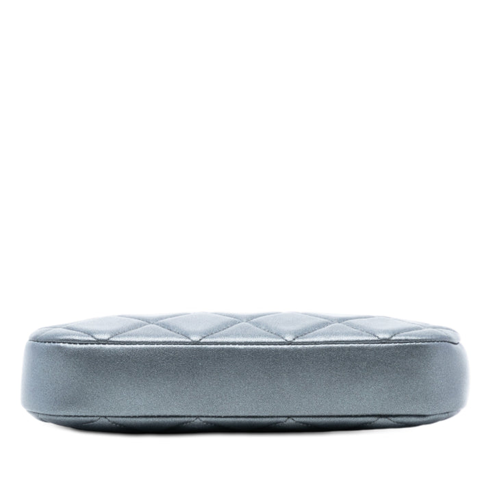 Chanel CC Matelassé Metallic Cuir d’agneau Logo Chain Sac