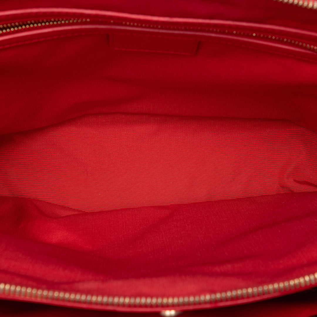 Dior Large Cuir d’agneau Cannage Soft Zipped Lady Dior Shopping Cabas