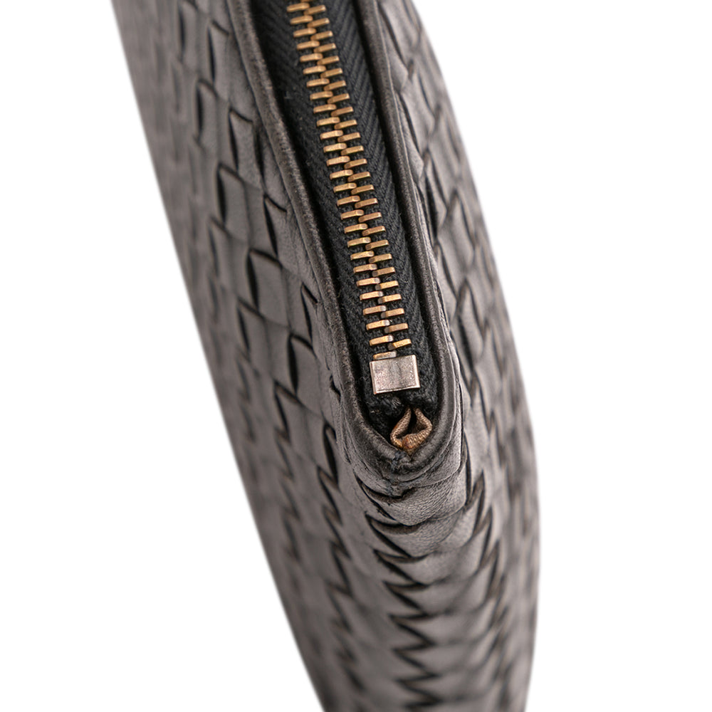 Nappa Intrecciato Clutch Black - Gaby Paris
