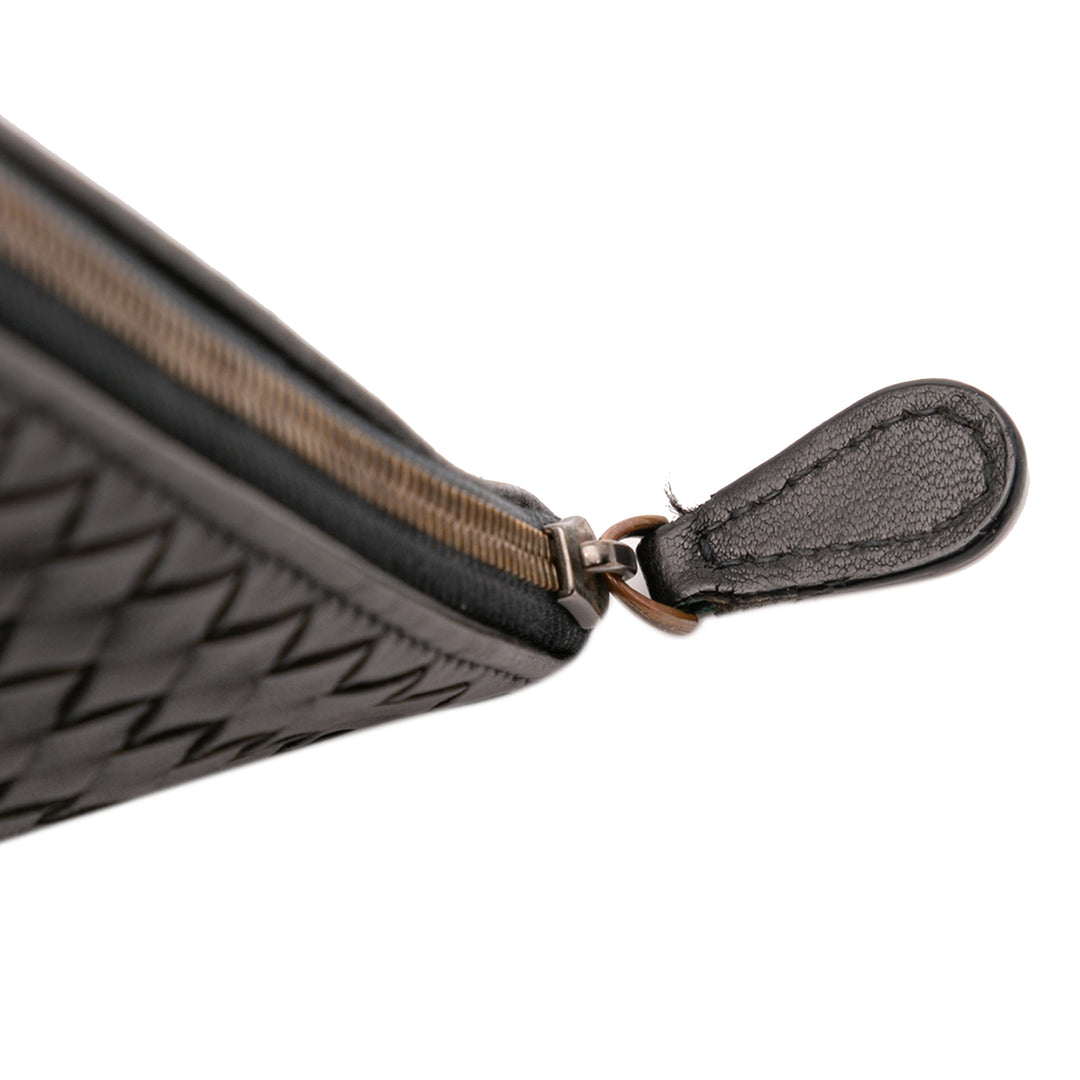 Nappa Intrecciato Clutch Black - Gaby Paris
