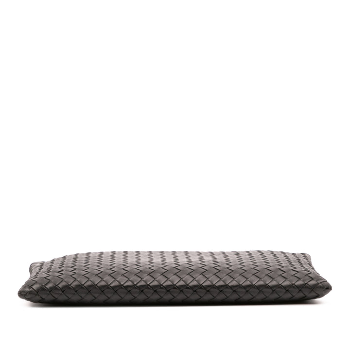 Nappa Intrecciato Clutch Black - Gaby Paris