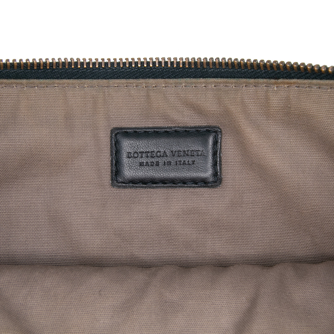 Nappa Intrecciato Clutch Black - Gaby Paris