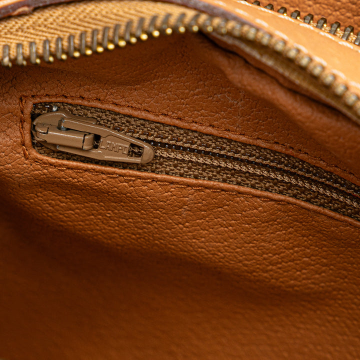 Macadam Coated Canvas Crossbody Brown - Gaby Paris