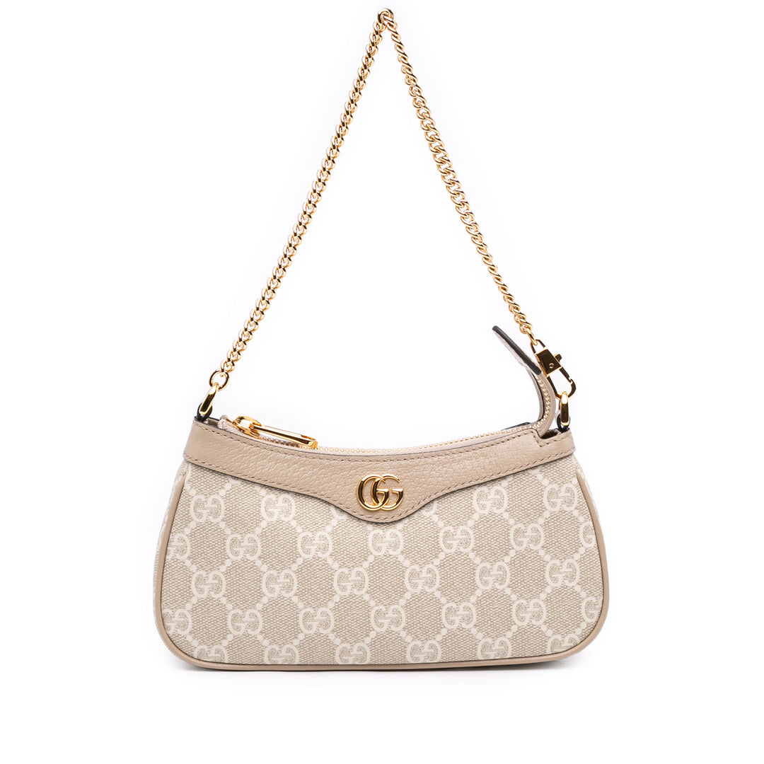 Gucci Sac porté épaule Ophidia GG Supreme Mini Beige – vue principale – GABY PARIS